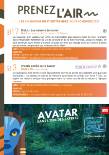 Prenez l'air Agenda Automne | CPIE Littoral d'Occitanie