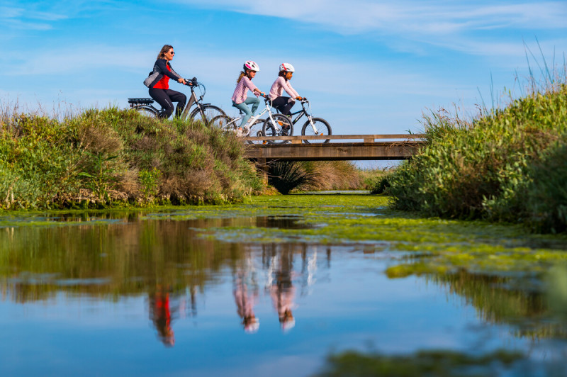 By bike