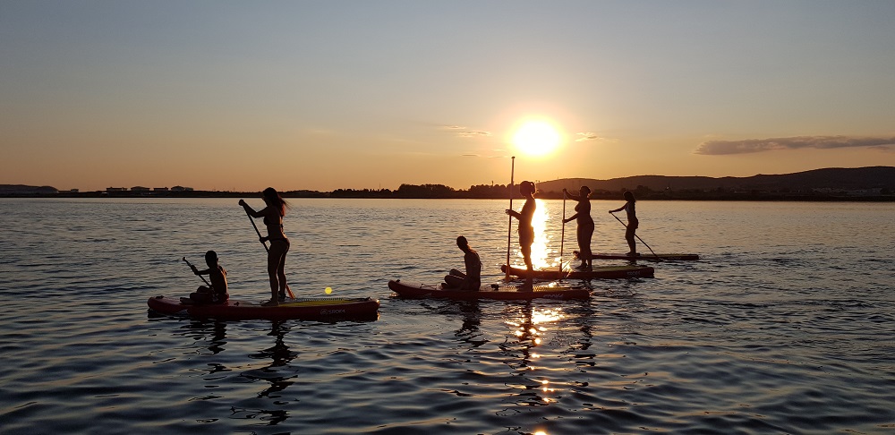 Balade en Paddle au Sunset à Frontignan