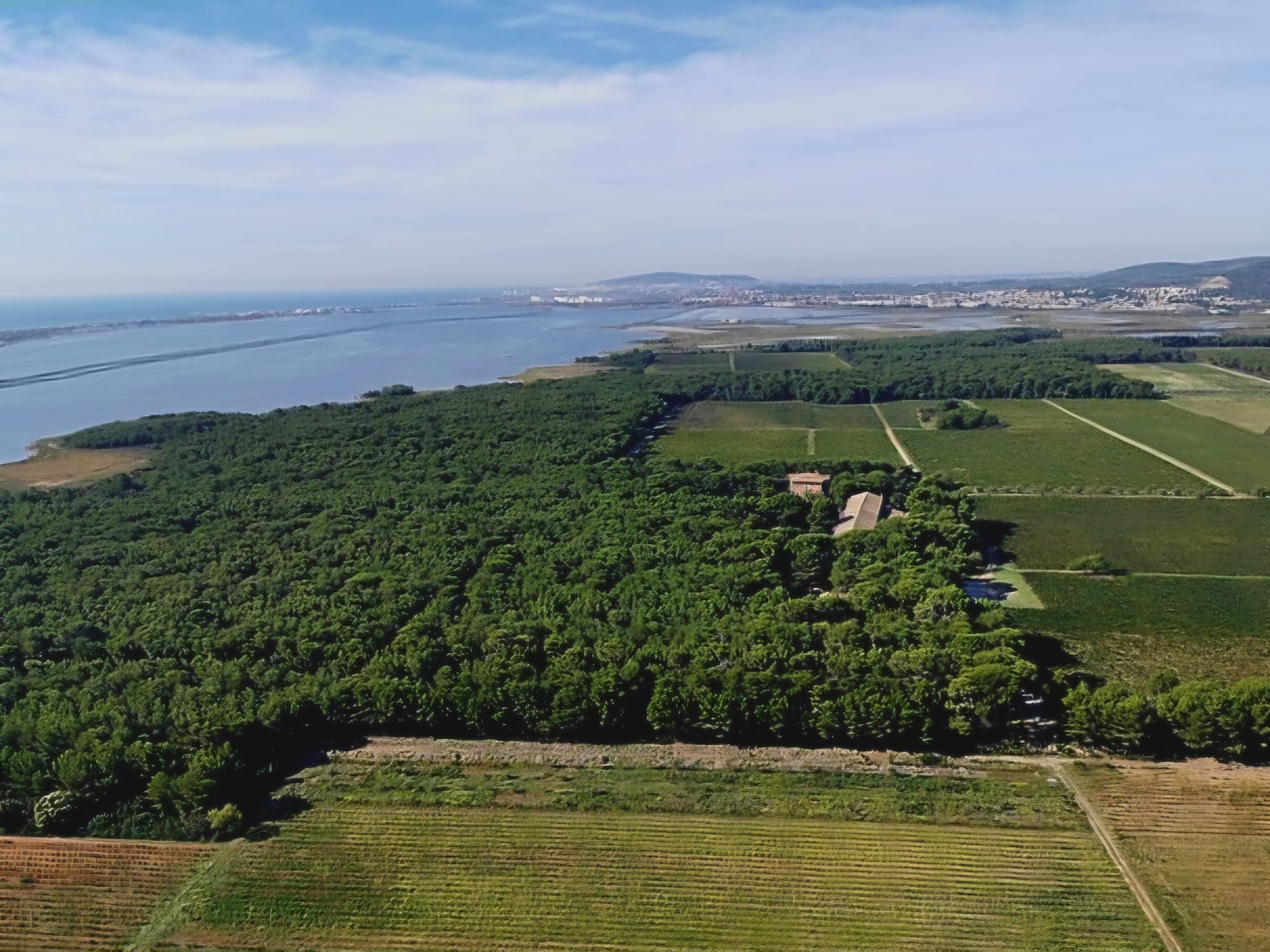 Vue du ciel domaine du mas rouge