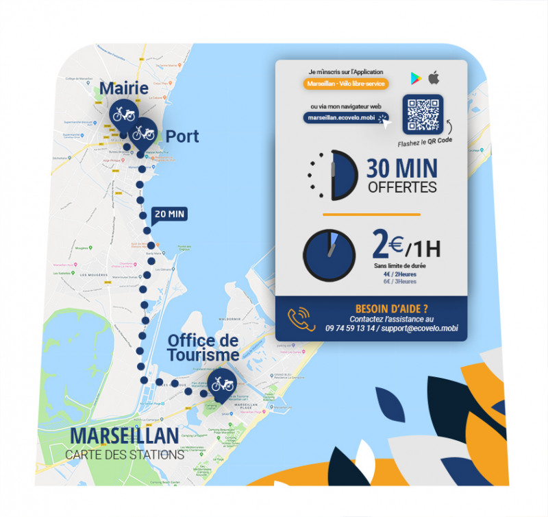 Les-vélos-en-libres-services-débarquent-à-Marseillan