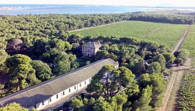 Vue du ciel domaine du mas rouge