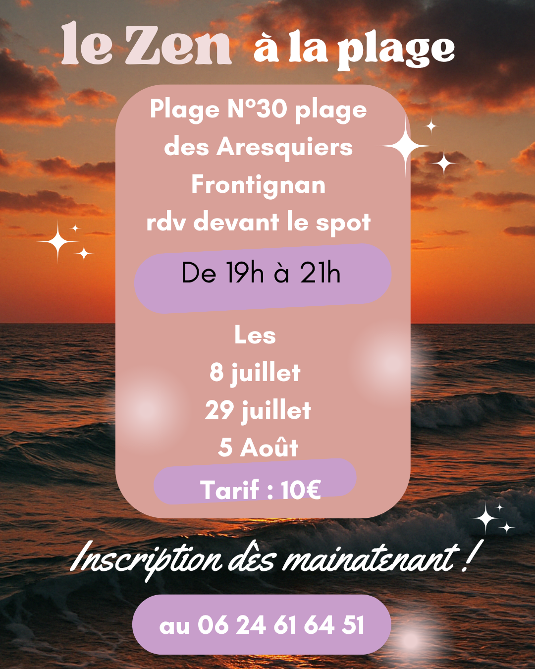 ATELIER ZEN A LA PLAGE