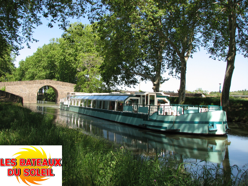 Office de Tourisme Balaruc-les-Bains Croisiere repas sur le Canal du Midi avec les Bateaux du Soleil