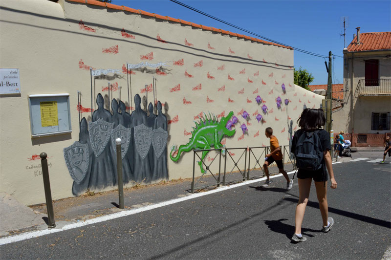 musée ciel ouvert street art urbain fresque Hérault Languedoc Occitanie  Maco codex urbanus art culture - © Lucia Caravano