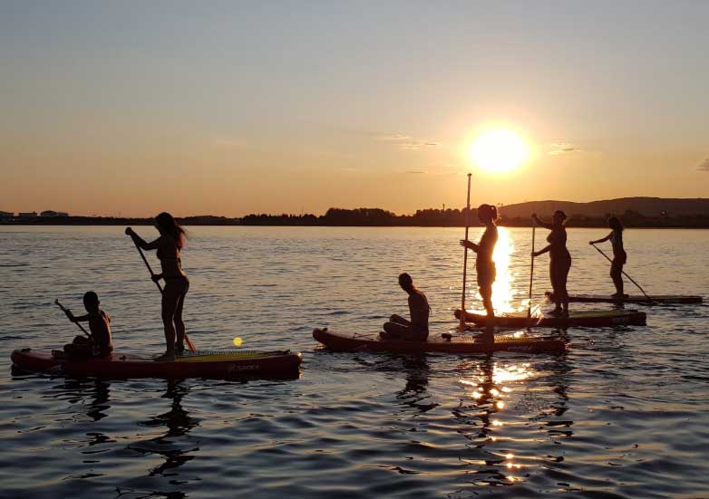 Coucher de soleil en paddle - © Tiki center