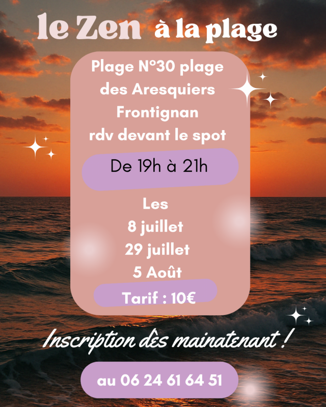 ATELIER ZEN A LA PLAGE