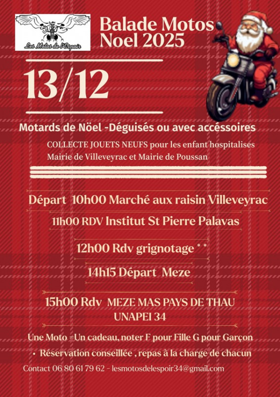 LA BALADE DES MOTARDS ET MOTARDES EN PÈRE ET MÈRE NOËL.jpg - © Les motos de l'espoir LA BALADE DES MOTARDS ET MOTARDES EN PÈRE ET MÈRE NOËL.jpg