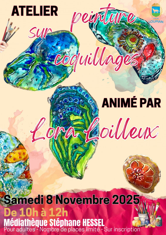 ATELIER : PEINTURE SUR COQUILLAGES