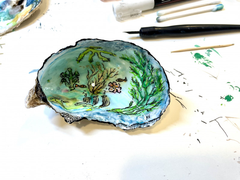 ATELIER PEINTURE SUR HUÎTRE - © ATELIER PEINTURE SUR HUÎTRE ATELIER PEINTURE SUR HUÎTRE