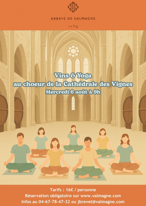 ATELIER : VINS ET YOGA AU CHOEUR DE LA CATHÉDRALE DES VIGNES