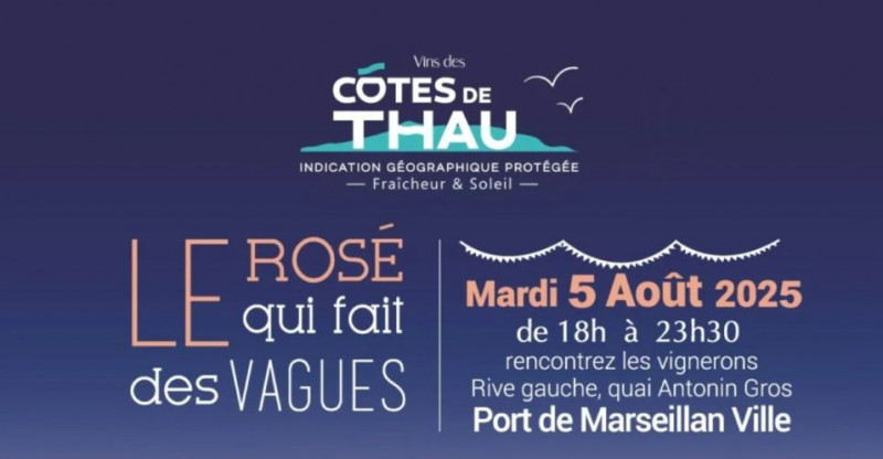 IGP CÔTES DE THAU : ROSÉ QUI FAIT DES VAGUES