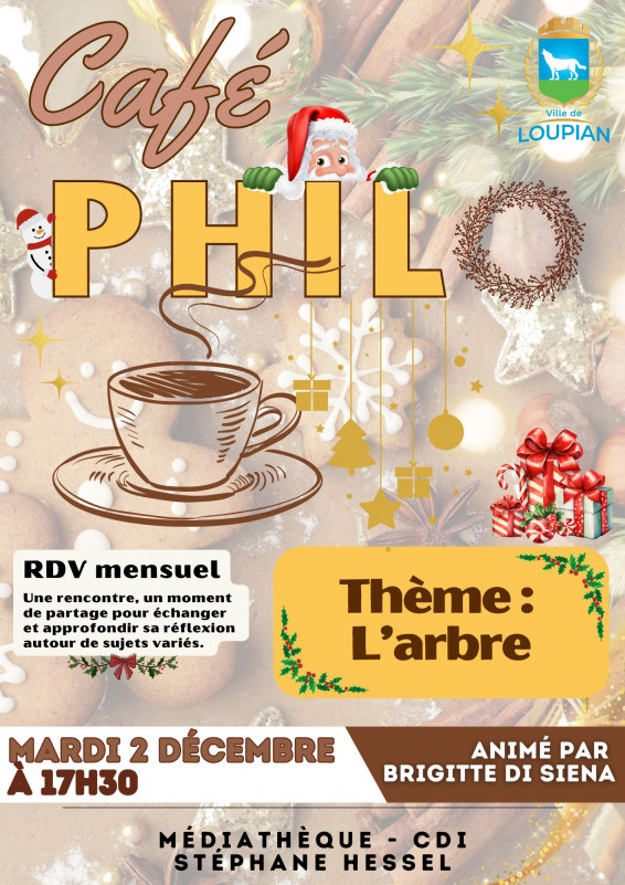 CAFÉ PHILO : L'ARBRE - © Médiathèque Stéphane Hessel CAFÉ PHILO : L'ARBRE