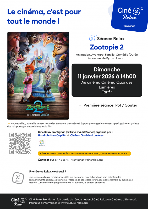 CINÉ RELAX : ZOOTOPIE 2