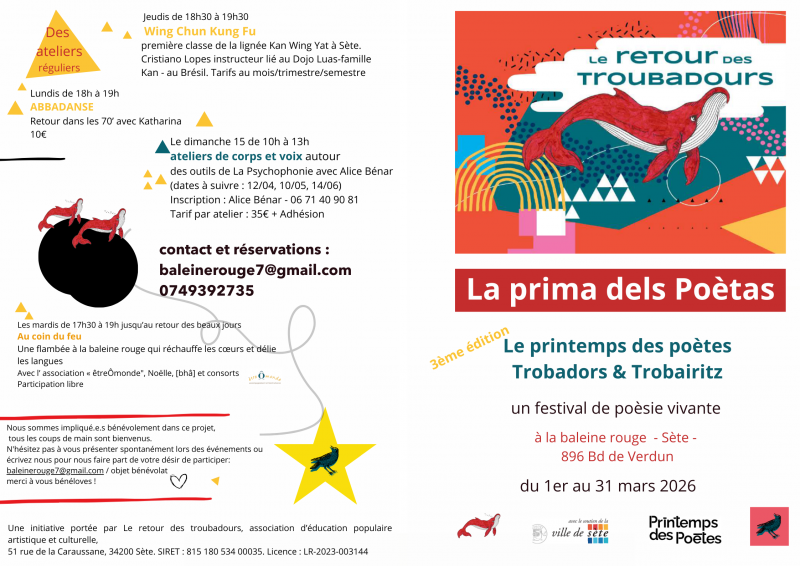 FESTIVAL PRINTEMPS DES POÈTES : TROBADORS & TROBAIRITZ