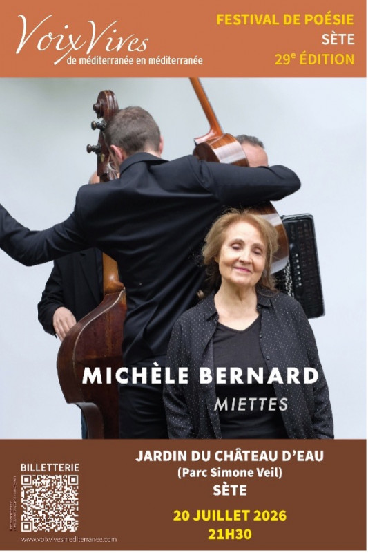 FESTIVAL VOIX VIVES : MICHÈLE BERNARD