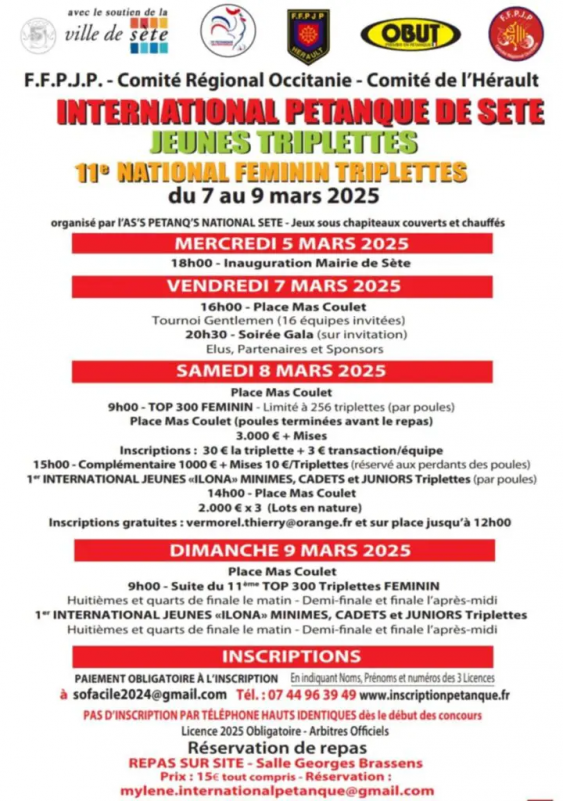 INTERNATIONAL PÉTANQUE DE SÈTE 2025