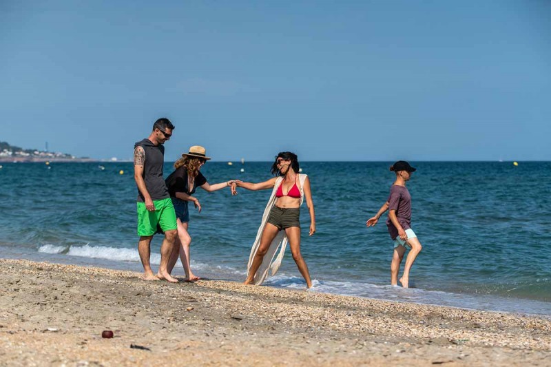 La plage entre amis