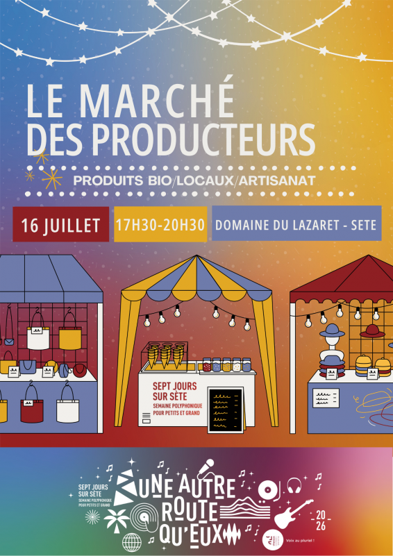 MARCHÉ DE PRODUCTEURS - © DOMAINE DU LAZARET MARCHÉ DE PRODUCTEURS