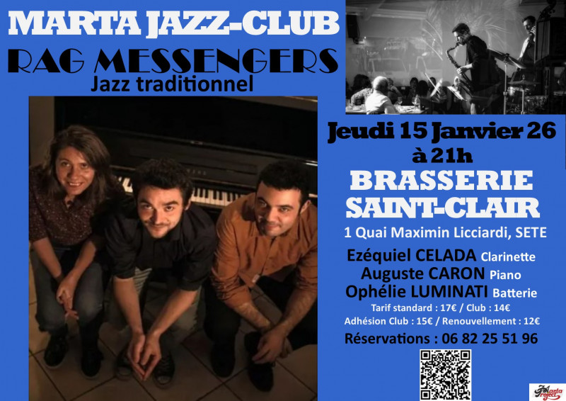 MARTA JAZZ-CLUB : THE RAG MESSENGERS : JAZZ TRADITIONNEL