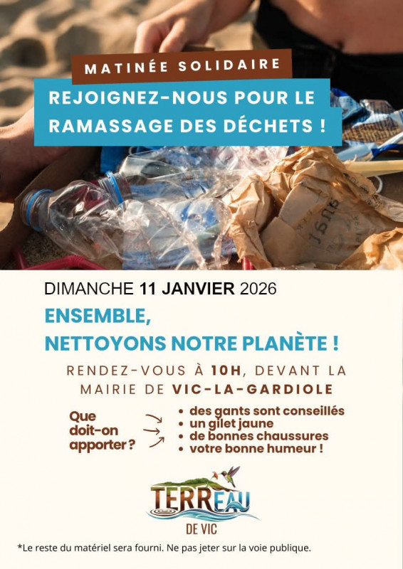 MATINÉE SOLIDAIRE : RAMASSAGE DES DÉCHETS