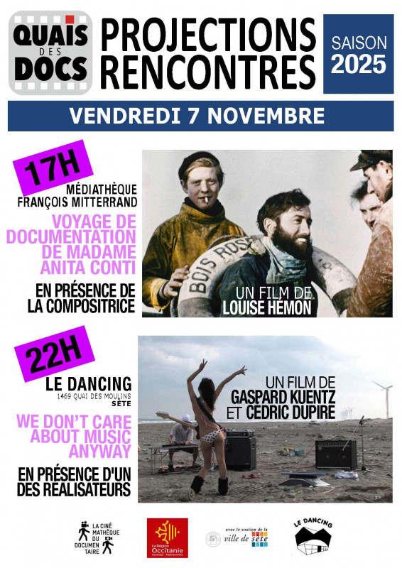 PROJECTION-RENCONTRE : WE DON'T CARE ABOUT MUSIC ANYWAY - © Association Quais des Docs PROJECTION-RENCONTRE : WE DON'T CARE ABOUT MUSIC ANYWAY