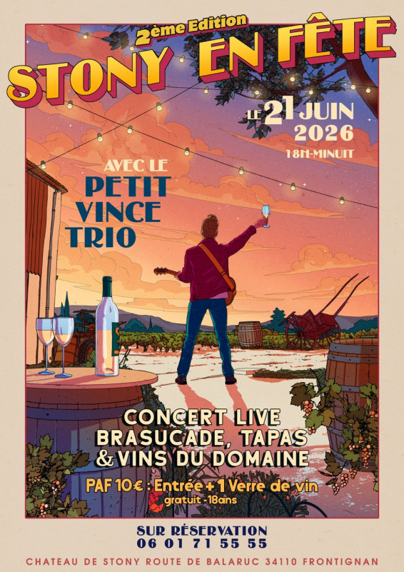 STONY EN FÊTE - FÊTE DE LA MUSIQUE AU DOMAINE - © DOMAINE STONY STONY EN FÊTE - FÊTE DE LA MUSIQUE AU DOMAINE