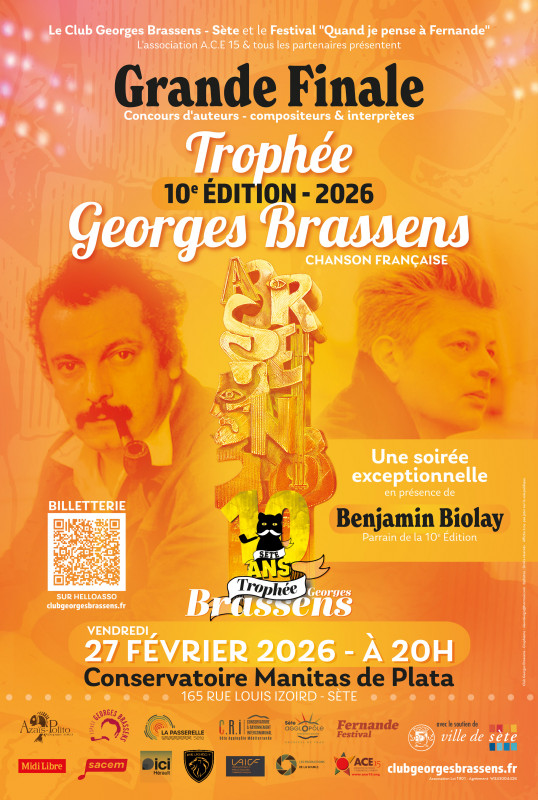TROPHÉE BRASSENS 2026 : FÊTE SES 10 ANS DE PASSION 